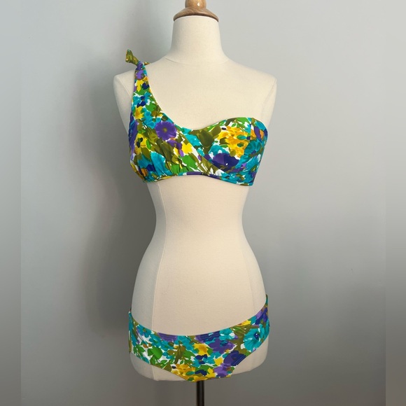 NWT Zimmermann two piece floral retro style bikini size